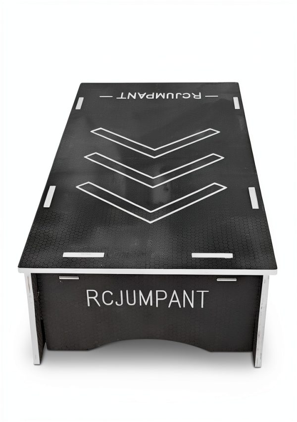 RCJUMPANT Skateboard Ramp Black Wood 35L x 23.3W x 8.7H-2