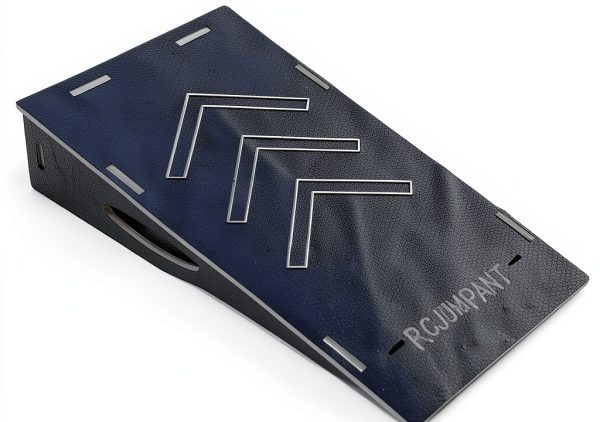 RCJUMPANT Skateboard Ramp Black Wood 35L x 23.3W x 8.7H-0