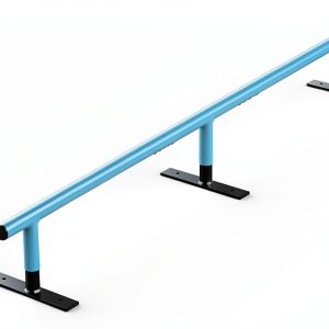AUH Skateboard Ramp Grind Rail 71 inch Blue Metal-0