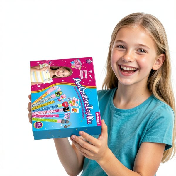 MOMUSE DIY Glitter Pen Craft Kit for Kids Fantasy Theme-4