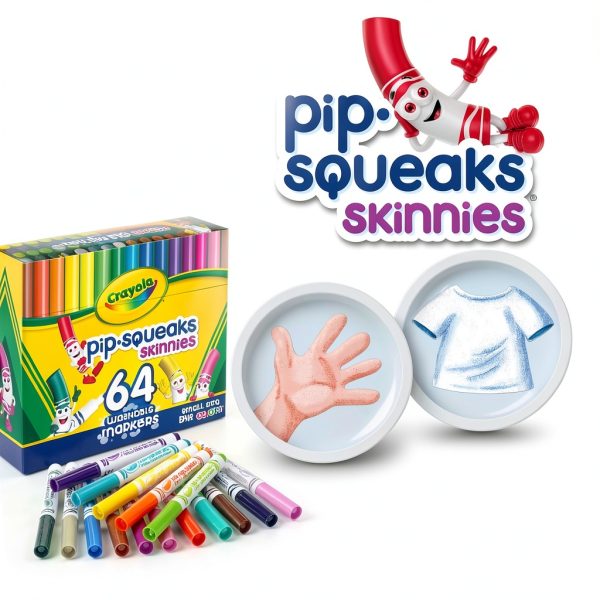 Crayola Pip Squeaks Skinnies Washable Markers Kids Coloring-5