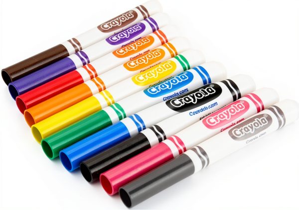 Crayola Markers Bulk 10 Count Pack for Classroom-4