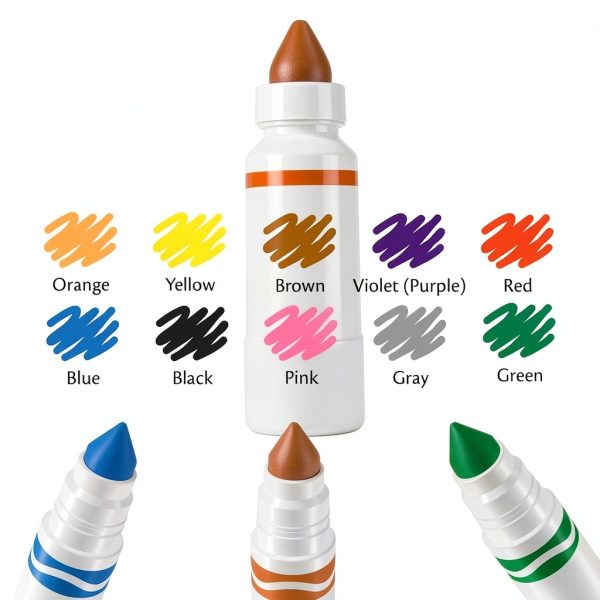 Crayola Markers Bulk 10 Count Pack for Classroom-2