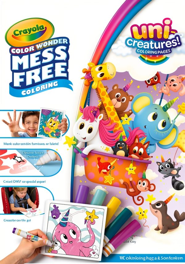 Crayola Color Wonder Unicreatures Mess Free Coloring Kit-1