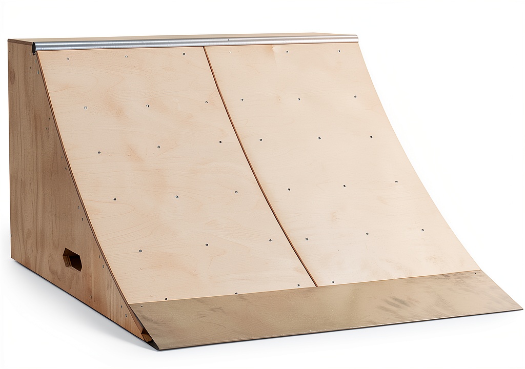 'OC Ramps quarter pipe ramp in use'