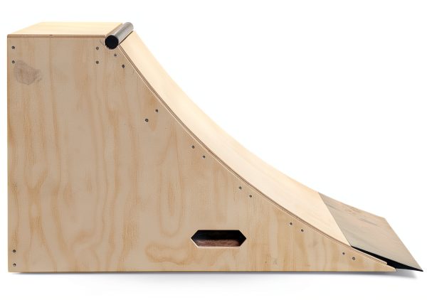 OC Ramps Quarter Pipe Skateboard Ramp Wood Design-1