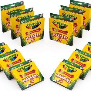 Crayola Markers Bulk 10 Count Pack for Classroom-0