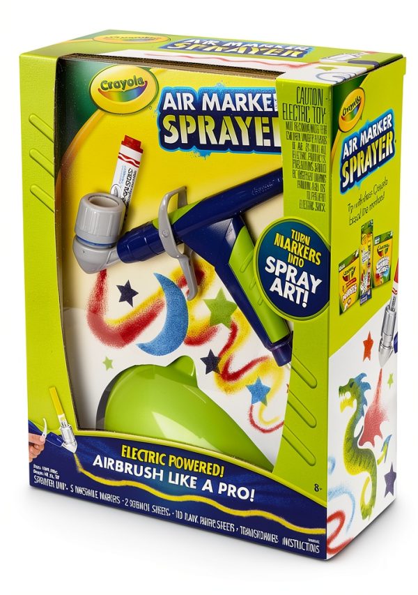 Crayola Air Marker Sprayer Set Washable Art Kit for Kids-2
