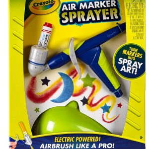 Crayola Air Marker Sprayer Set Washable Art Kit for Kids-0