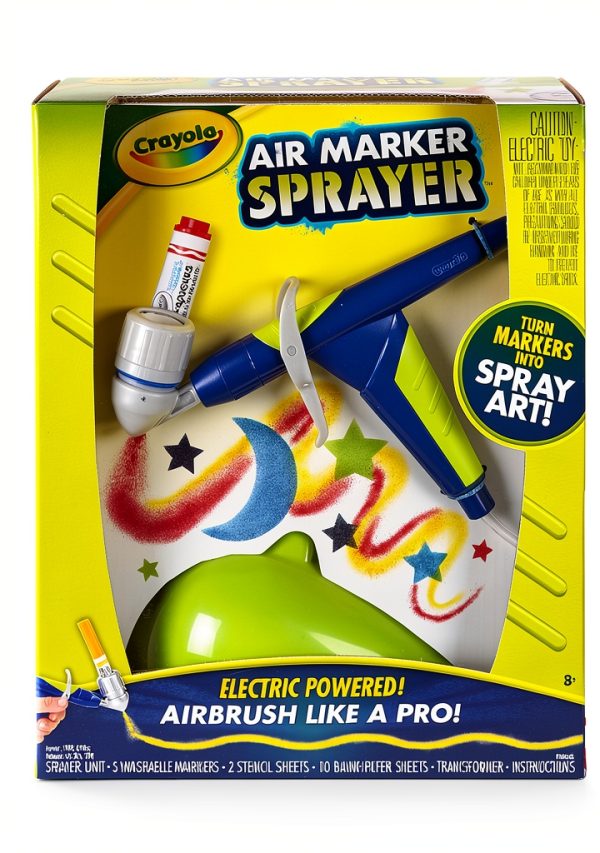 Crayola Air Marker Sprayer Set Washable Art Kit for Kids-0