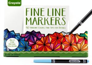 Crayola Fine Tip Markers 40 Colors for Adults-0