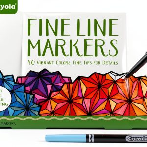 Crayola Fine Tip Markers 40 Colors for Adults-0