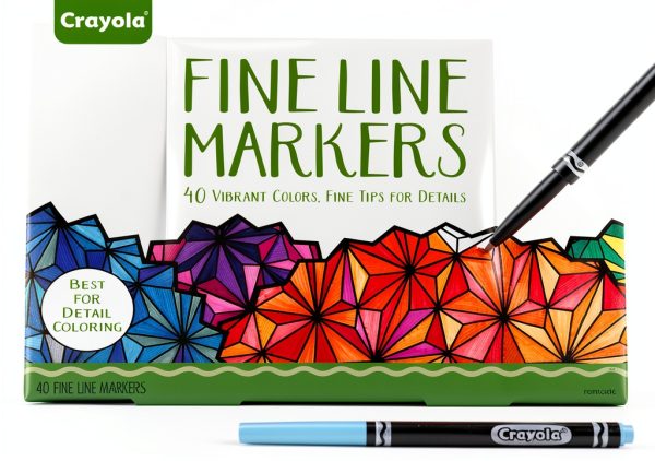 Crayola Fine Tip Markers 40 Colors for Adults-0