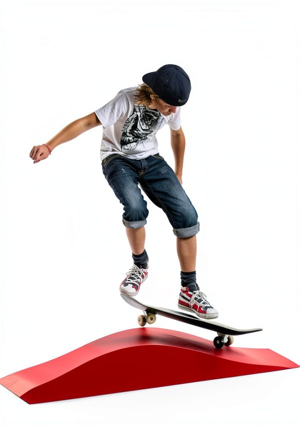 ZOUXIKOU Skateboard Ramp ABS Plastic Beginners-3