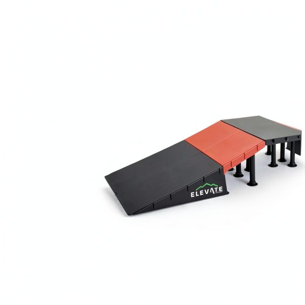 Elevate Outdoor Red Skateboard Ramp Polypropylene-1