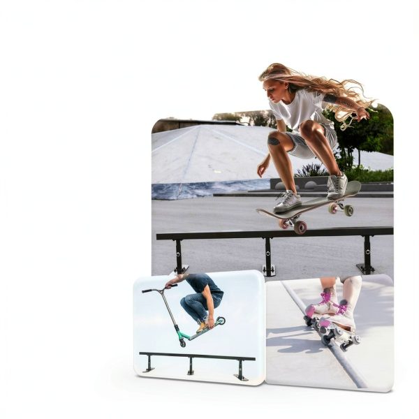 HECASA Skateboard Ramp Steel Powder Coated 72in-5