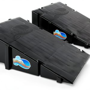 Landwave Skateboard Ramp Kit Plastic Black-0