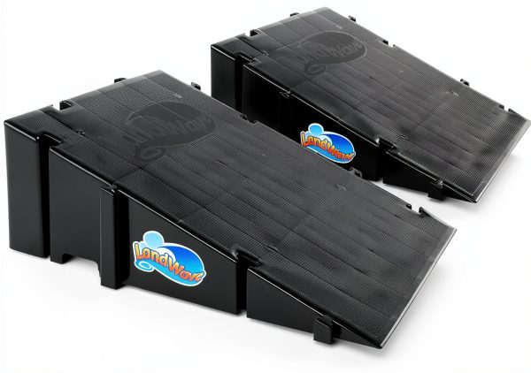 Landwave Skateboard Ramp Kit Plastic Black-0