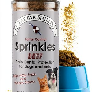 Tartar Shield Dental Sprinkles Human-Grade Beef Topper for Dogs & Cats-0