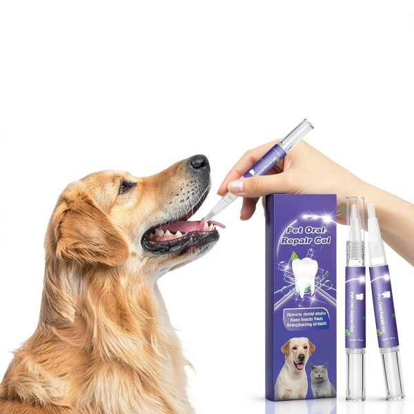 3Pcs Pet Oral Repair Gel, Pet Oral Restoration Whitening Gel, Pet Teeth Care Gel Cleaner Teeth & Fresher Breath, Without Brushing-4