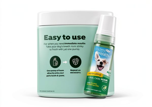 TropiClean Fresh Breath Dental Foam Spray for Dogs & Cats 4.5oz USA-4