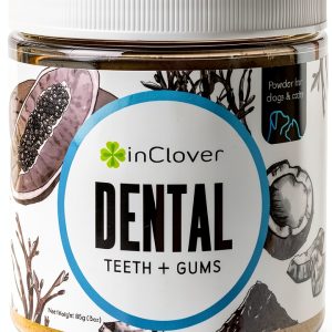 InClover Dog and Cat Dental Powder for Teeth Cleaning and Enamel and Gum Health, Natural Pet Supplement, Breath Freshener - Naturally Flush Away Tartar, No Brushing Necessary-0