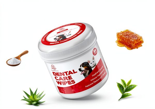 Pets & Pupps Dog Teeth Cleaning Wipes, Cats & Dogs Tooth Brushing Kit to Remove Plaque & Tartar Buildup, Dog Toothbrush and Toothpaste Alternative for Dog Breath Freshener & Dental Care, Unscented-2