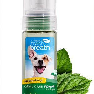 TropiClean Fresh Breath Dental Foam Spray for Dogs & Cats 4.5oz USA-0