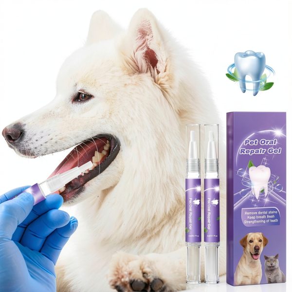 Pet Oral Repair Gel by Vizela 6 Pack Care for Dogs & Cats,Fresh Breath-1
