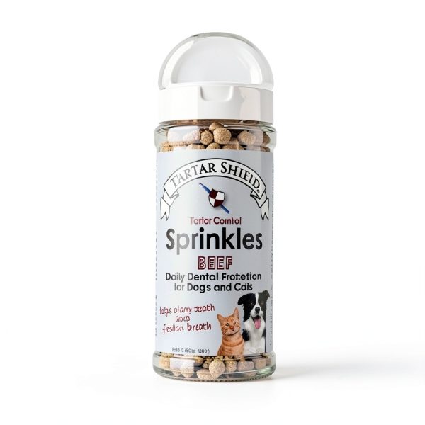 Tartar Shield Dental Sprinkles Human-Grade Beef Topper for Dogs & Cats-2