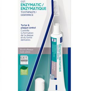 Virbac C.E.T. Oral Hygiene Kit for Cats Dogs with Dual Ended-0