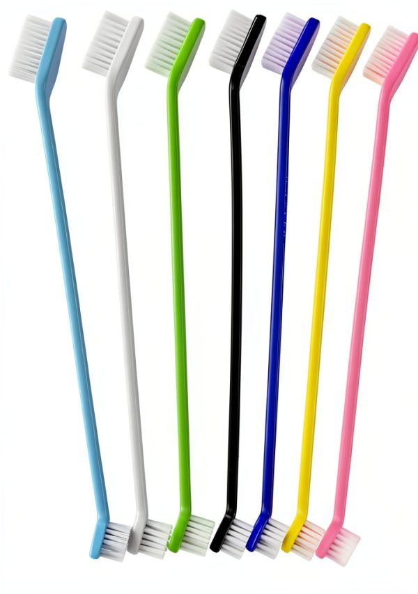 Dog Toothbrush Set of 8 Newday Dual‑Headed Soft Bristles for Pets-0
