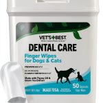 Vet's Best Finger Dental Wipes for Dogs & Cats – 50 Count Oral Care-0
