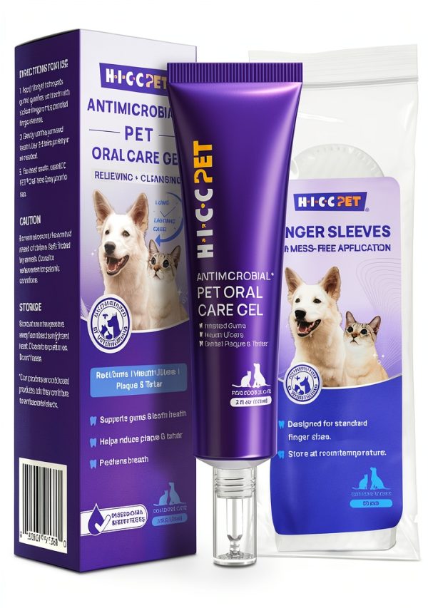 HICC PET Teeth Cleaning Gel for Dogs & Cats - Vet Recommended 2 Fl Oz-0