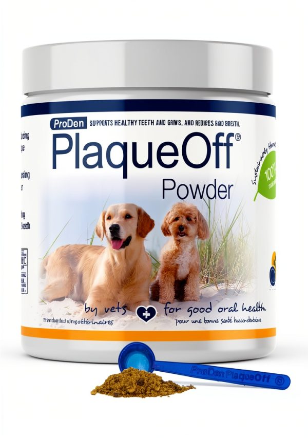 ProDen PlaqueOff Dental Powder for Cats and Dogs 180g Seaweed Breath-0