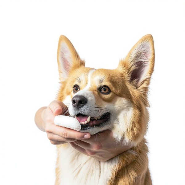 No-Rinse Dog Dental Care Wipes, Cat & Dog tooth brushing kit, Dog Wipes for Pet & Cat Teeth Cleaning, Dog toothbrush Finger Dental Wipes to Remove Plaque & Tartar, Disposable Dog Wipes - 50 Count-2