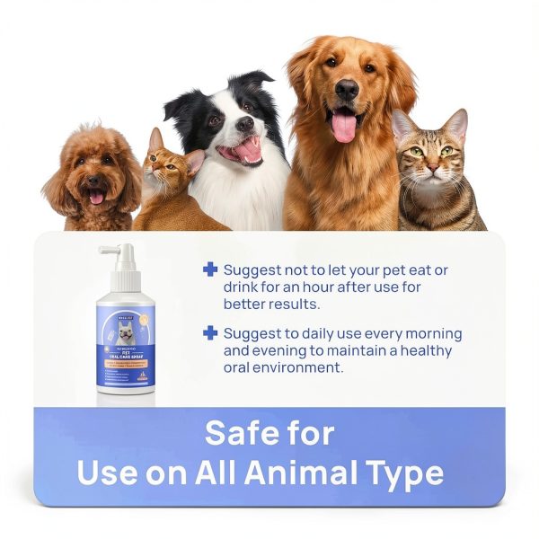 HICC PET Dog Dental Care Spray, Vet-Recommended Breath Freshener & Teeth Cleaning Spray, Eliminate Bad Breath, Relieve Gum Redness & Infections, Reduce Plaque & Tartar, No Brushing, 5.1 Fl Oz-7