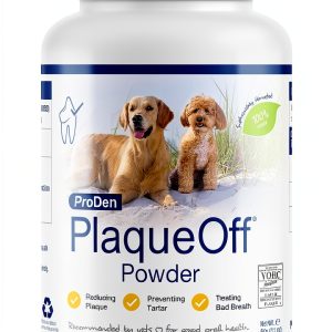 ProDen PlaqueOff Powder for Pets - Cat & Dog Breath Freshener - Plaque & Tartar Remover for Pet Oral Care - 60g-0