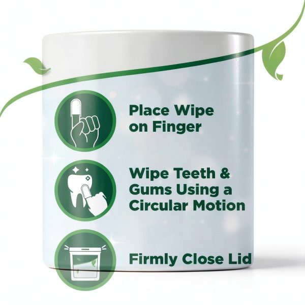 Vet's Best Finger Dental Wipes for Dogs & Cats – 50 Count Oral Care-4